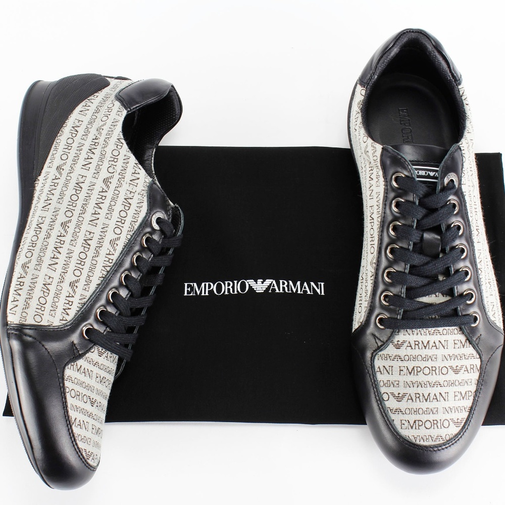 Emporio Armani Nero+Ecru Sneakers